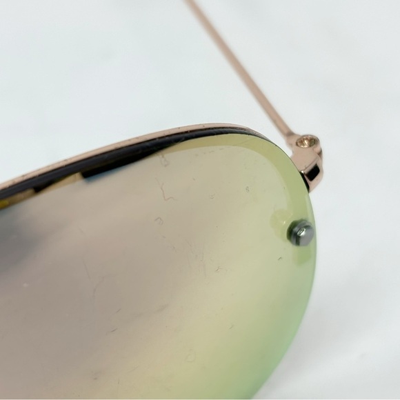 EPOCH EYEWEAR Women’s Polarized Sunglasses EMERSON Rose Gold Mirror Lens Aviator - Picture 9 of 9